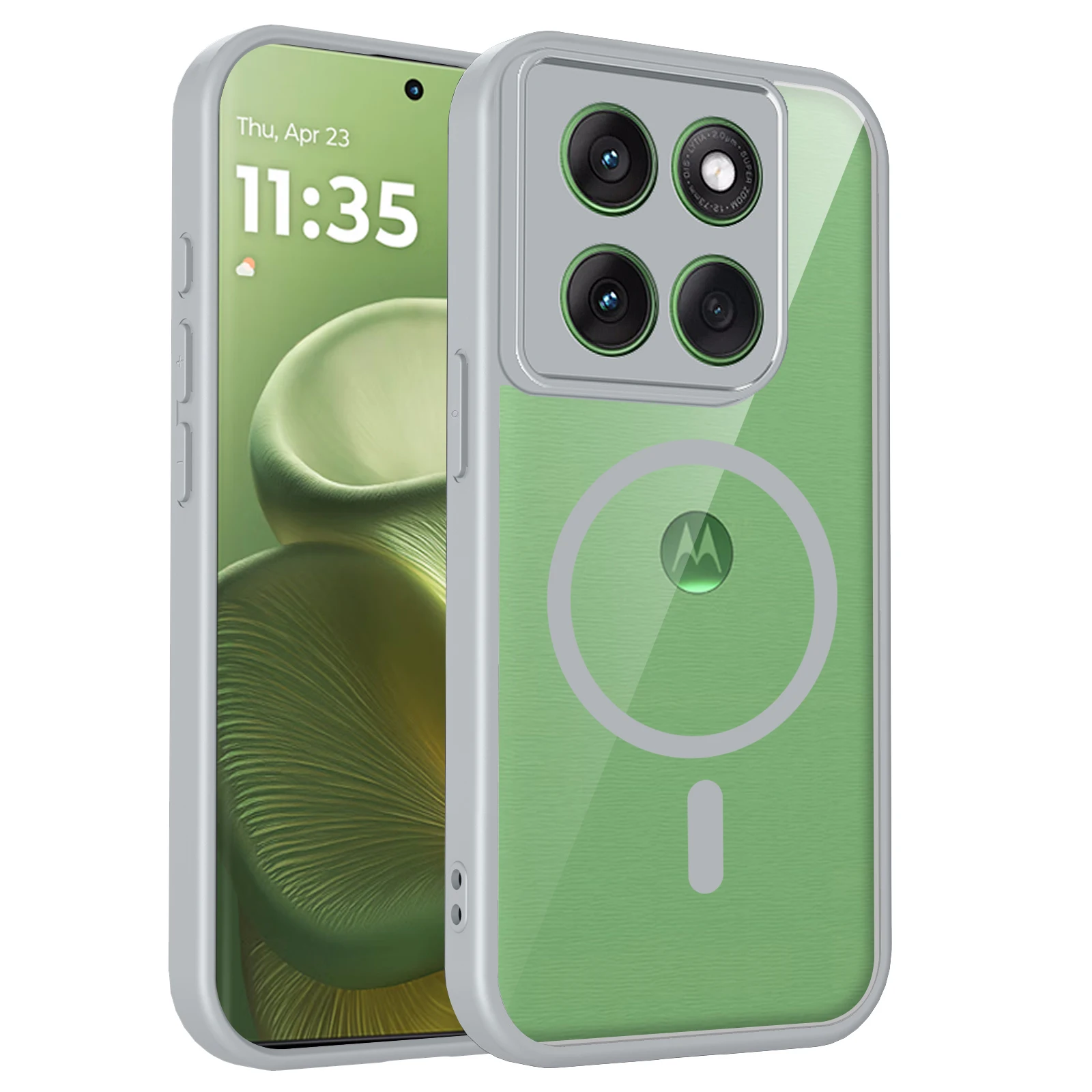 Funda para Motorola Moto Edge 70 X70 Air, Funda Simple y Agradable al Tacto 2 en 1, Transparente, Magnética, Antigolpes para Moto X70 Air