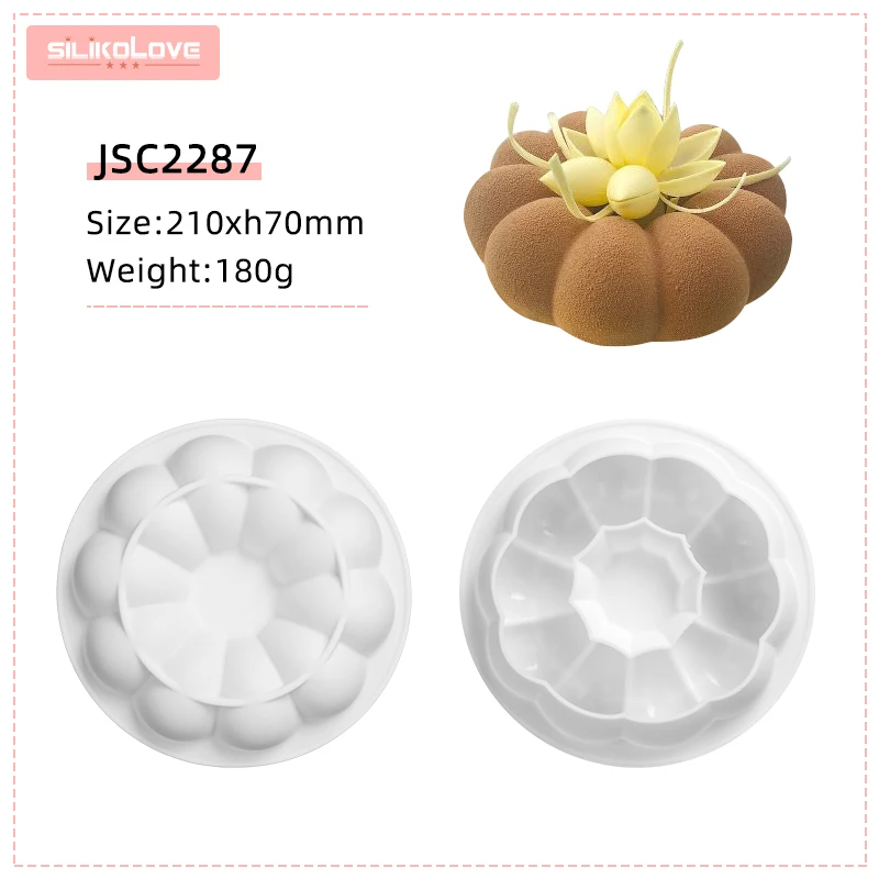 SILIKOLOVE Flower Mousse Cake Mold Silicone Pastry Mould for Baking Pan Desserts Sugarcraft Tools