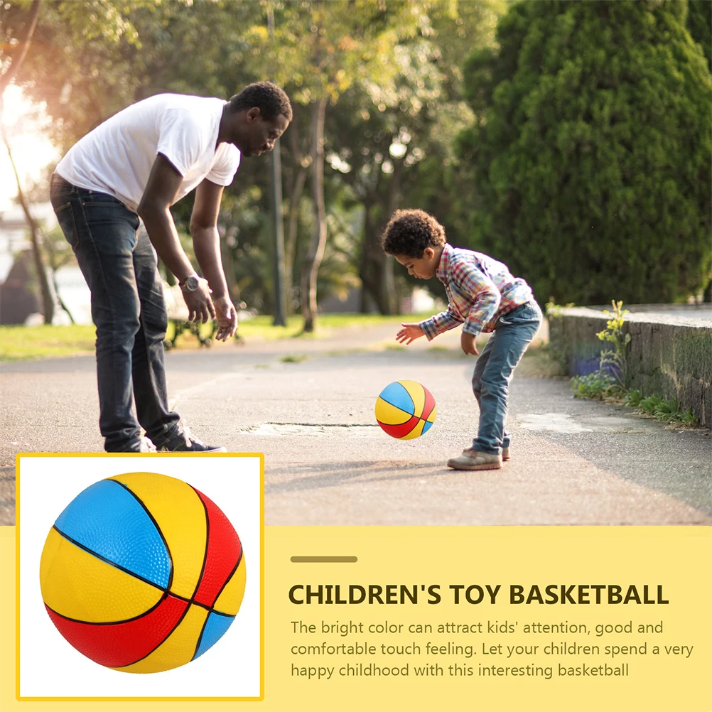 

5 Pcs Inflatable Small Ball Toy Supplies Basketball Beach Balls Children Pvc Party Summer Basketballs