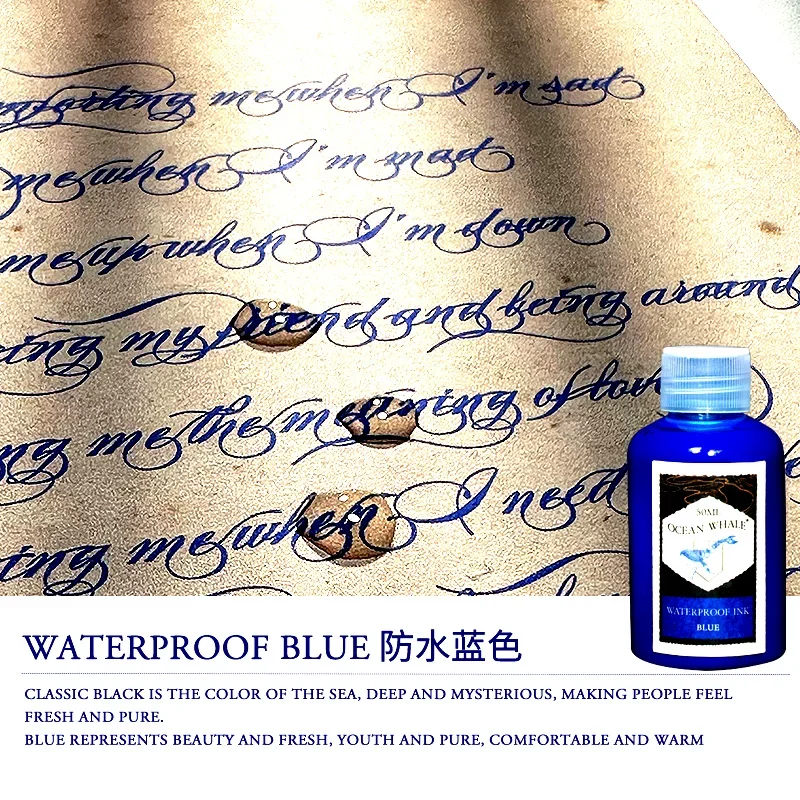 

Banmi Whale Series Fountain Pen Ink Waterproof Nano-grade 50ml Smooth Writing Stationery School Office Supplies for JINHAO