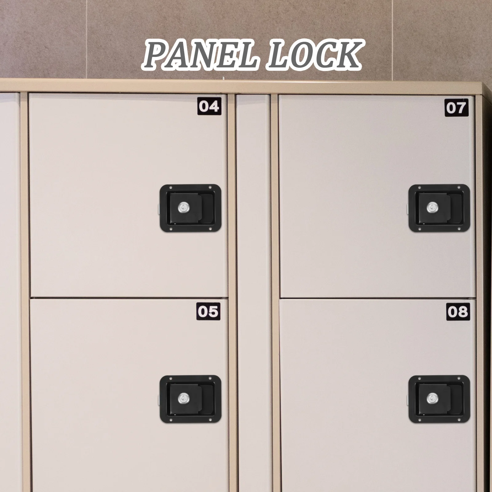 

Stainless Steel Panel Lock For Truck Toolbox Rv Trailer Cabinet Door Paddle Handle Latch Locking Mechanism Durable