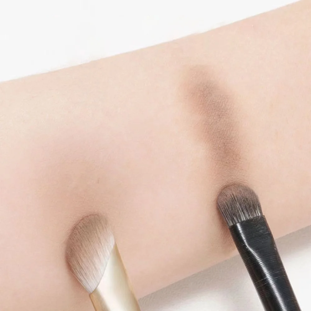 Sickle-shaped Nose Shadow Brush Set Natural Smudge Eyeshadow Nose Contouring Makeup Brushes Professional Beauty Cosmetics Tools