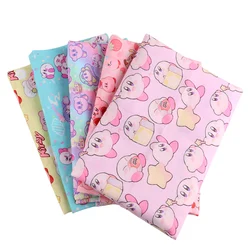 45*140cm Japanese Anime Kirby Cartoon Kawaii Peripherals Polyester Fabric Sewing Material DIY Patchwork Quilting Kids Clothes