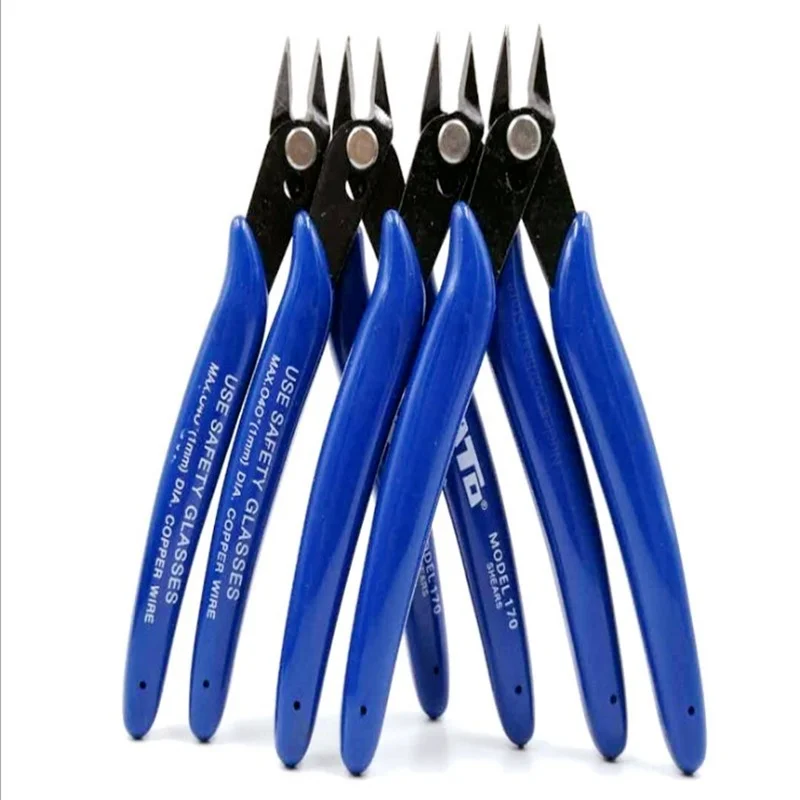 1Pcs Multi Functionele Tang Gereedschap Elektrische Draad Kabel Cutters Snijden Side Knipt Flush Rvs Nipper Handgereedschap