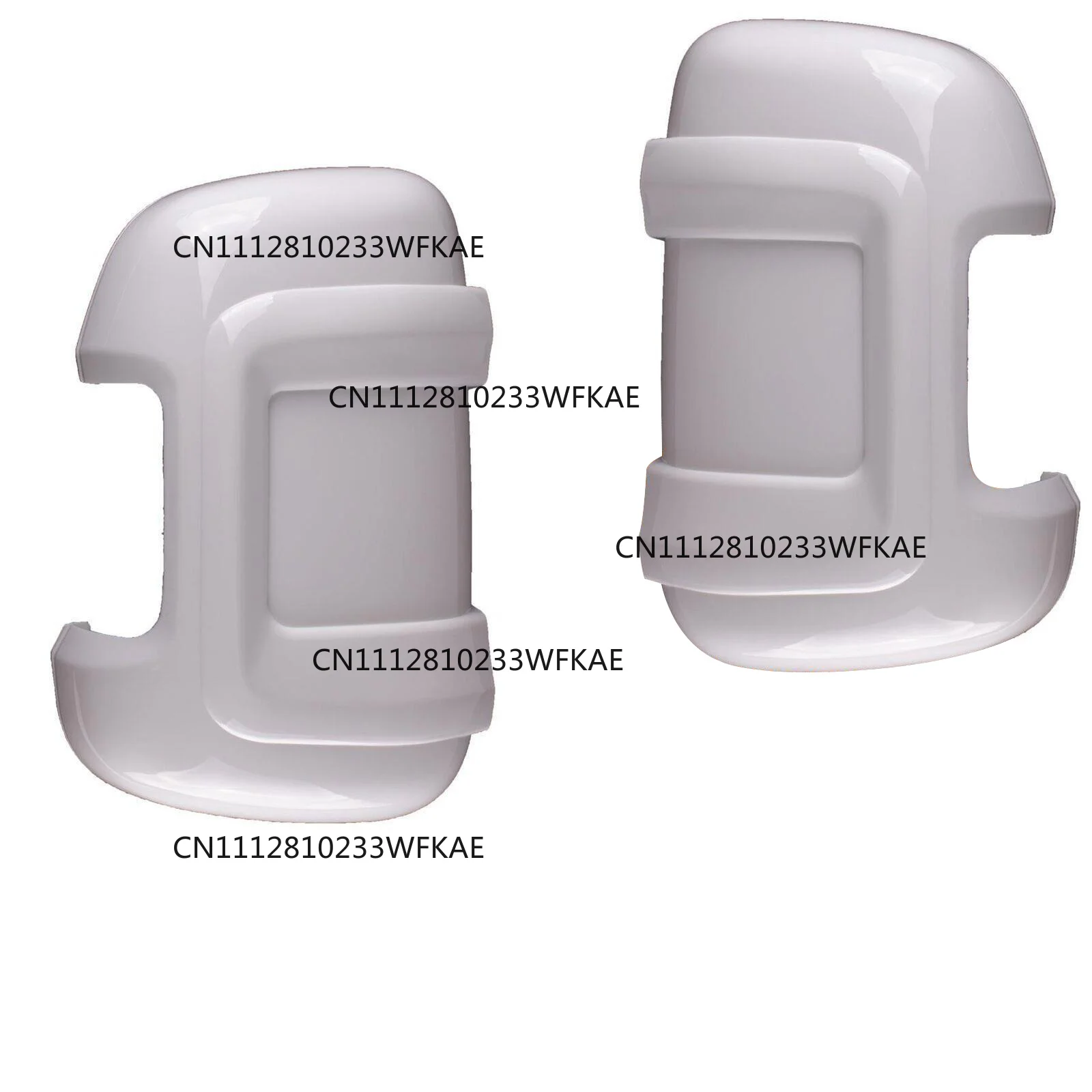 Motorhome Mirror Protectors Guards Rearview Mirror Shell Caps For Fiat Ducato Peugeot Boxer Relay Long Arm Pair White