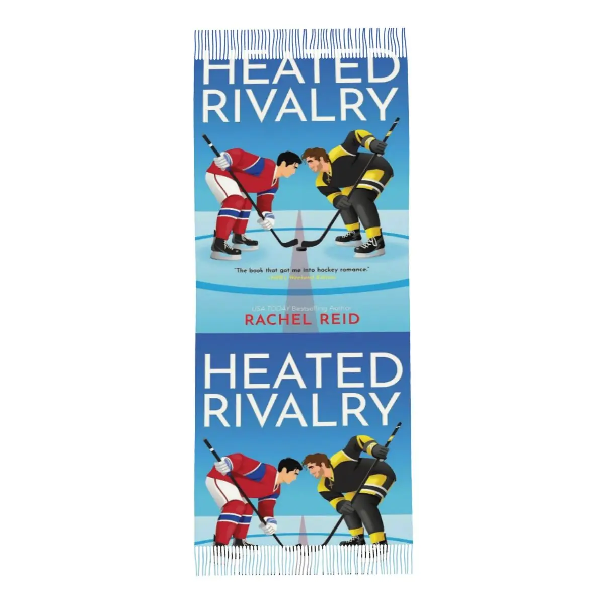 Womens Scarf with Tassel Heated Rivalry Long Winter Fall Shawl Wrap Hockey Game Daily Wear Cashmere Scarf