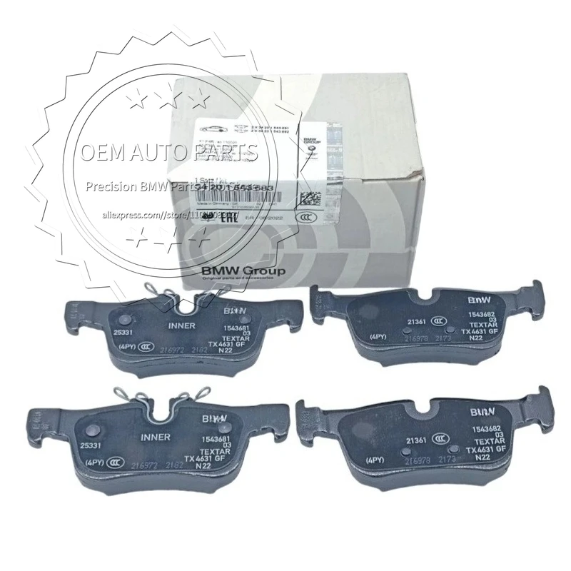 OEM 34201543683 34206885547 34216859917 34216860403 Для BMW MINI 1 2 серии X1 X2 F40 F44 F45 F46 F48 F39 F54 F60 Задние тормозные колодки
