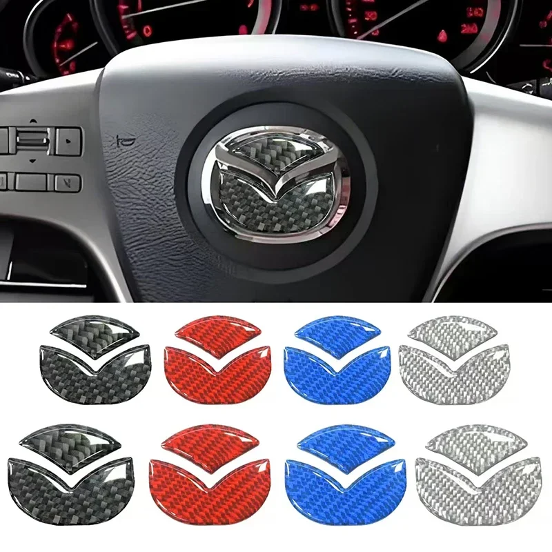

Epoxy Car Steering Wheel Emblem Sticker Decal for Mazda Axela CX3 CX4 CX5 RX7 Atenza MX3 MX5 CX9 CX7 RX8 SKYACTIV Accessories