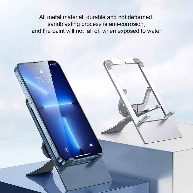 Universal Desktop Mobile Phone Holder Stand ForIPhone And ForXiaomi Adjustable Foldable Table Aluminum Alloy Cell Phone Desk