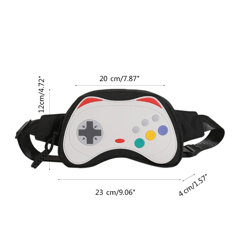 Marsupio Marsupio in PU Marsupio capacità Marsupio Pettorale Marsupio da donna a forma Gamepad Borsa a