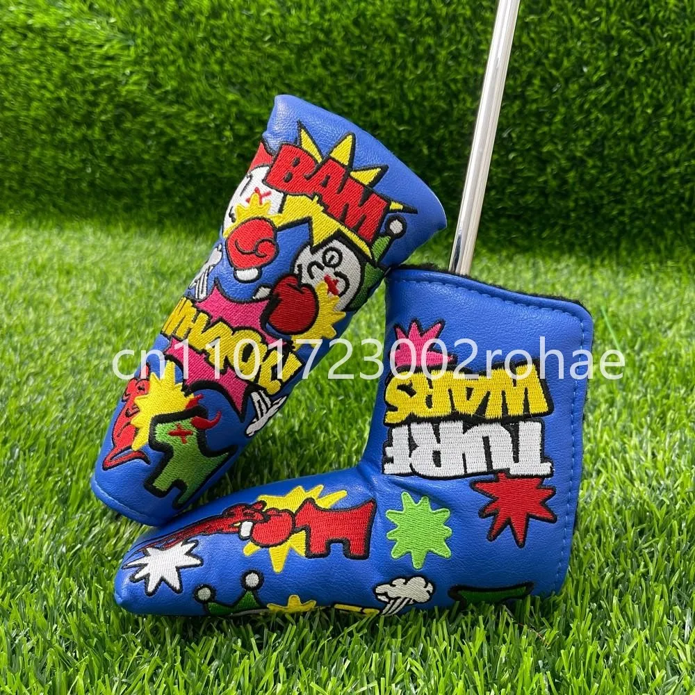 

Sporty Blue Boxing Design Putter Headcover - Straight Line Cover Protector for Blade Golf Putters