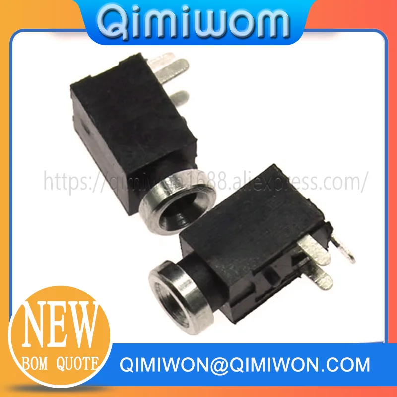 20PCS/LOT PJ210A 2.5MM headphone socket PJ-210 3-pin 2.5 aperture audio jack