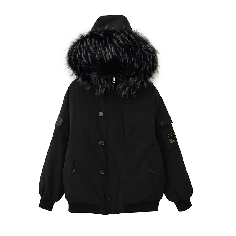 Cotton padded women's 2025 winter new loose fitting cotton jacket for students, warm bread jacket, cotton coat jacket jacket
