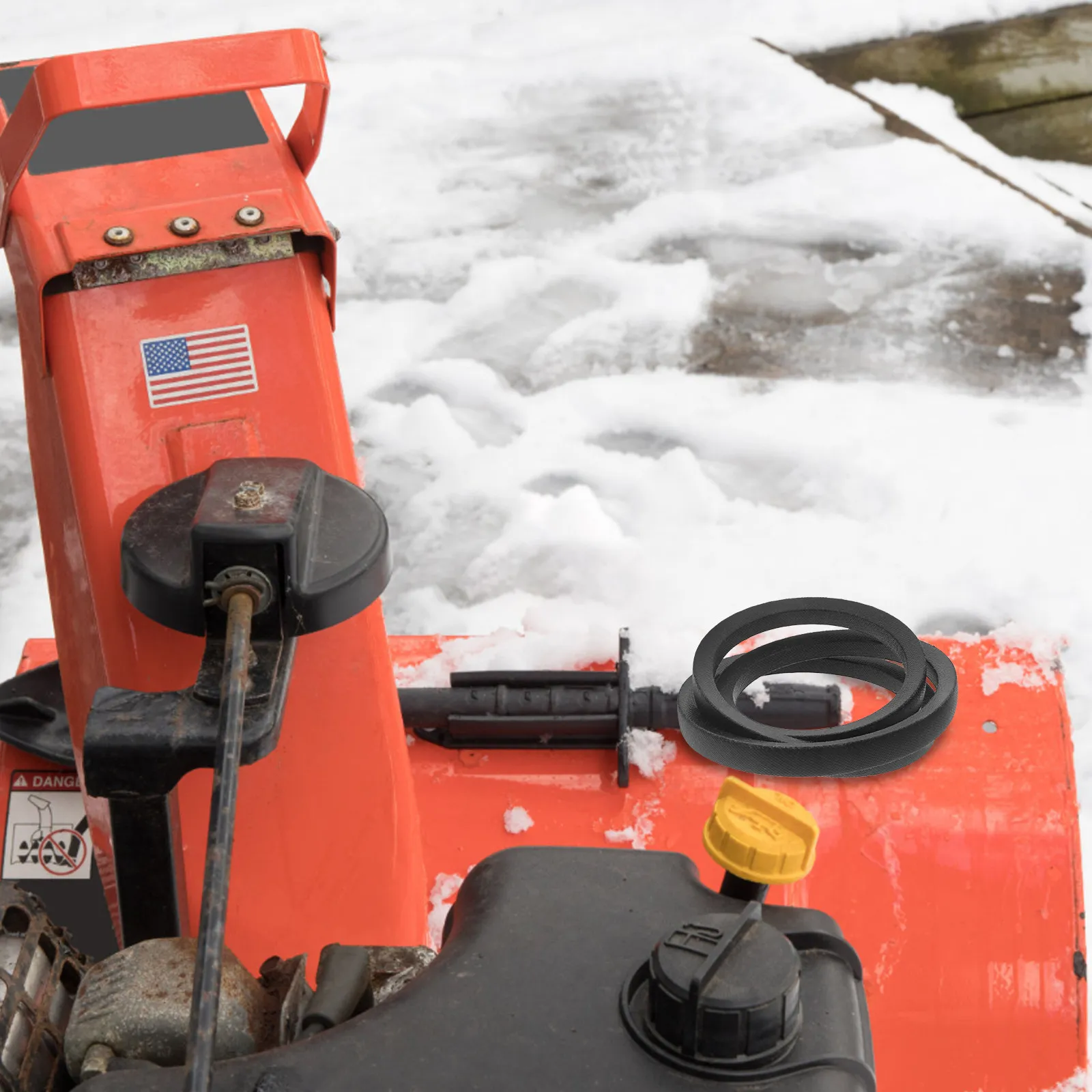 Replacement Drive Belt for Snow Blowers Heavy-Duty Rubber Construction -Lasting Performance in Harsh Winter