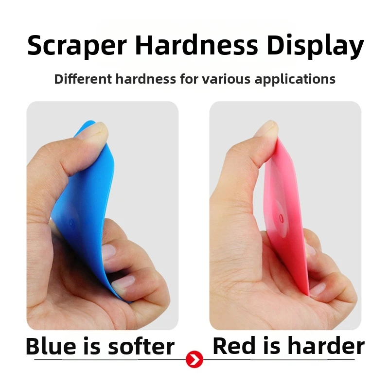 Vinyl Label Scraping Tool Tint Squeegee Auto Stickers Decals Screen Flat Scraper Squeegee Hard Card Squeegee Scraper Hand Tools