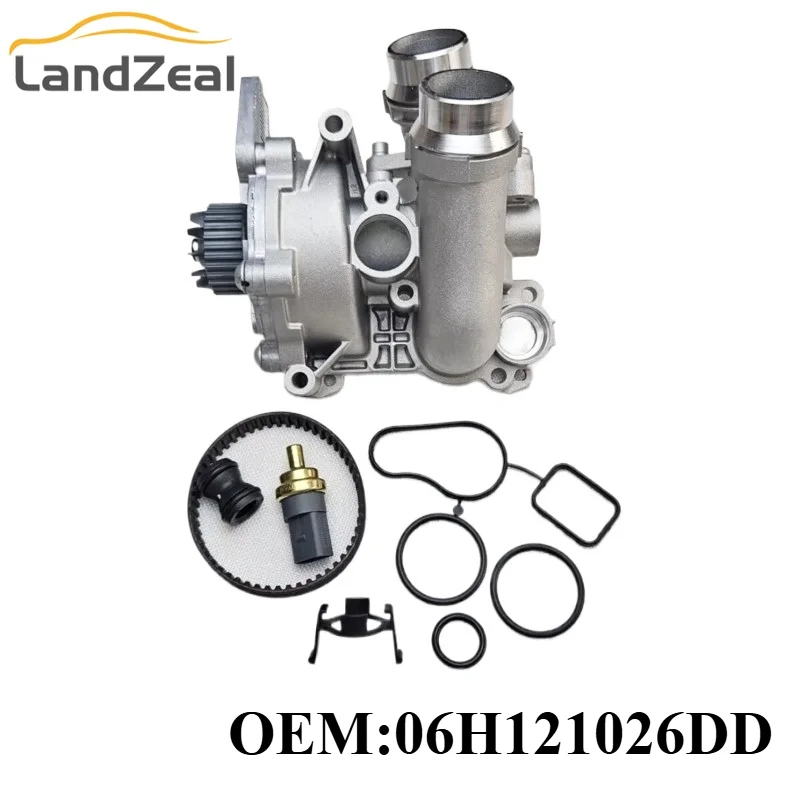 

OEM 06H121026DD Aluminum Alloy Water Pump For Audi A4 A3 A5 A6 TT VW Tiguan Jetta Golf Beetle CC 2.0T TFSI EA888 CCTA CBFA CCZA