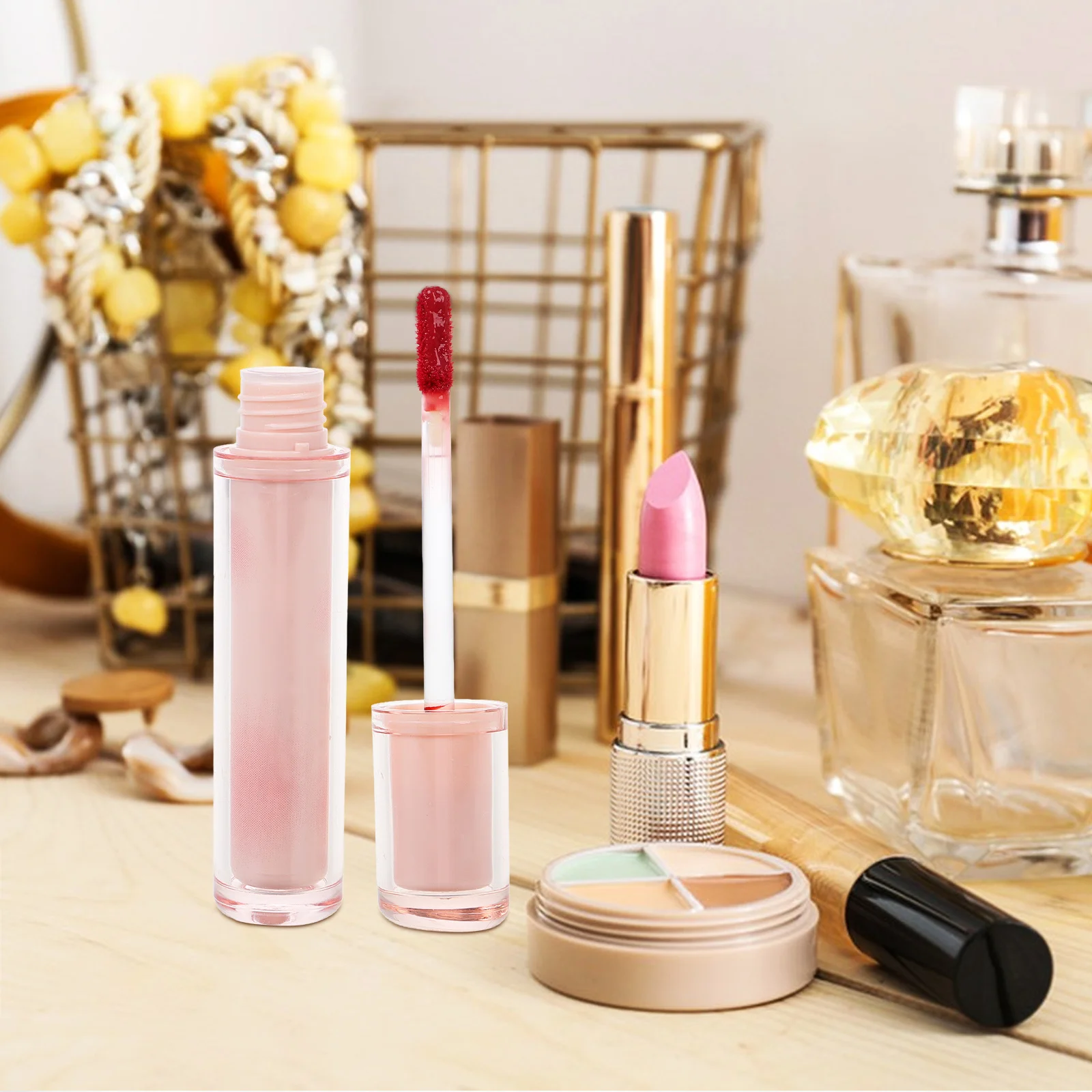 Gloss per le donne Finitura idratante lucentezza Gelatina di colore vibrante a lunga durata Idratante Cura delle labbra Piccolo lucidalabbra