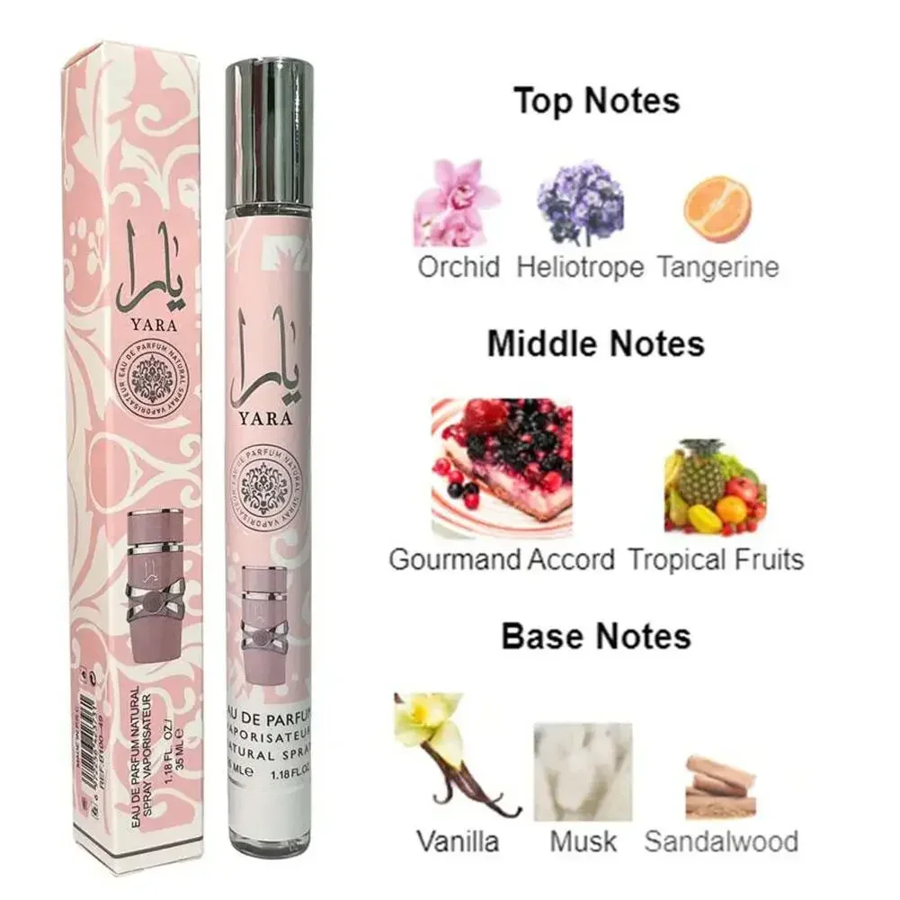Juego combinado de marca de 35ML de perfumes para hombres y mujeres con fragancia duradera, perfume árabe de Colonia