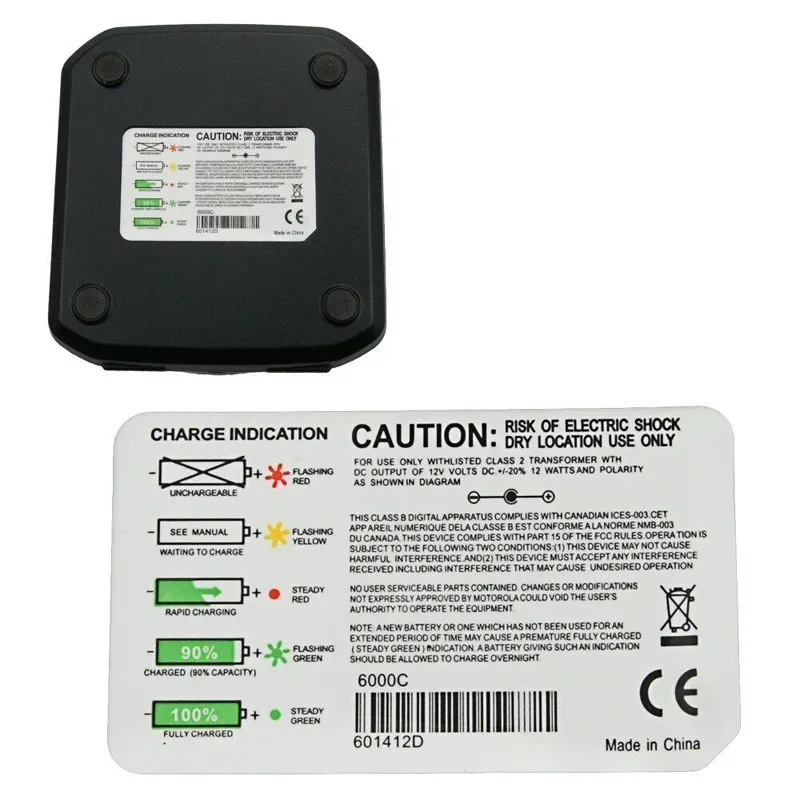 شاحن بطارية ليثيوم أيون بفتحة مزدوجة لموتورولا MTP850 MTP850S CEP400 MTP830S MTP800 راديو FTN6574 FTN6574A PMNN6074