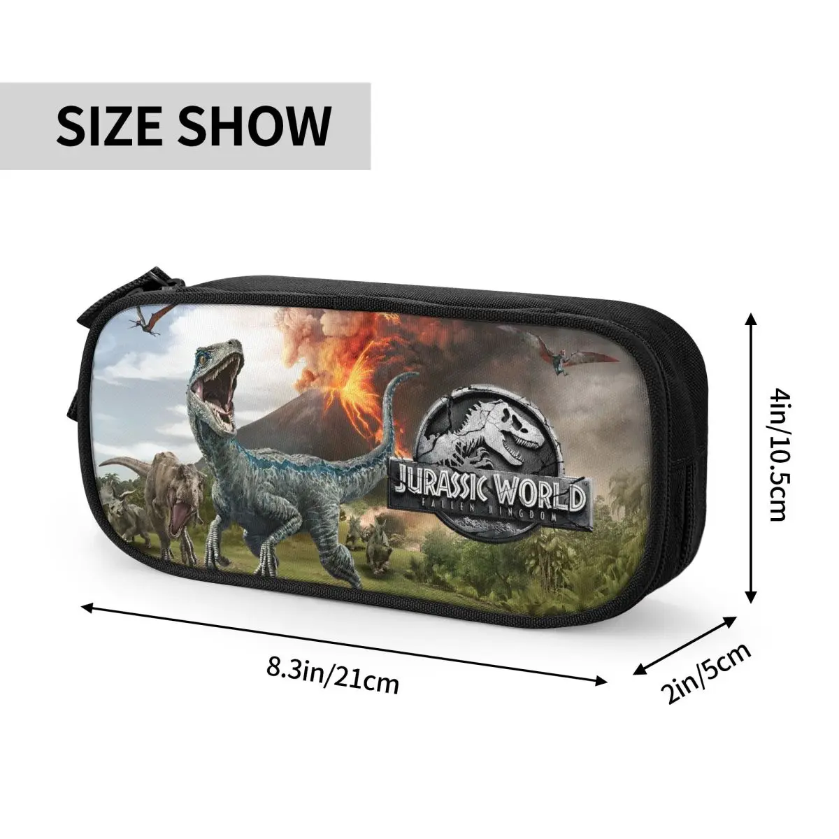 Imagem -06 - Jurassic World Dinosaur Pencil Cases Pen Holder para Crianças Papelaria Escolar para Estudantes Moda Jurassic Park Presentes