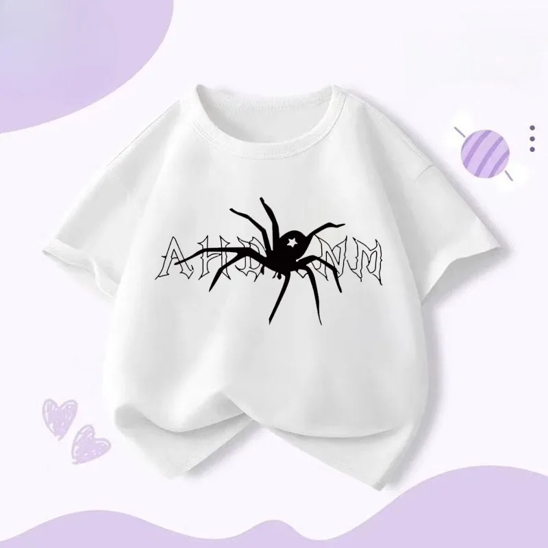 Sommer süße Cartoon Spinne Druck Mädchen und Jungen neue Kurzarm T-Shirt Kinder