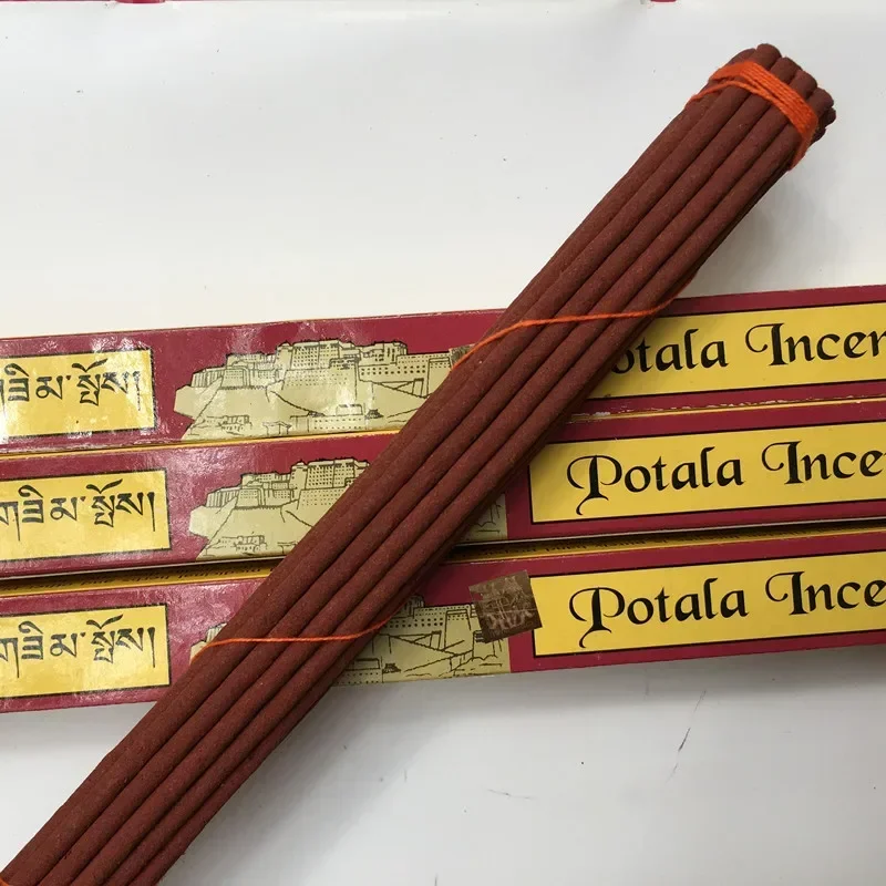 1Box Potala Tibetan Incense Sticks 15/25cm Handmade Incense Home Interior Fragrance Herbs Tibet Traditional Aromatherapy