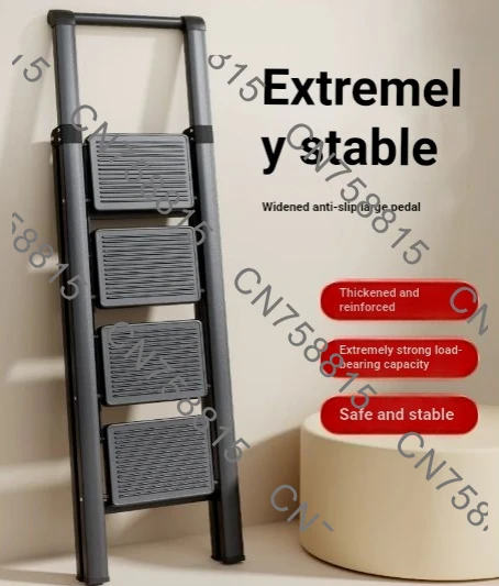 multi-function thickened herringbone ladder four or five steps portable ladder，New household folding telescopic indoor