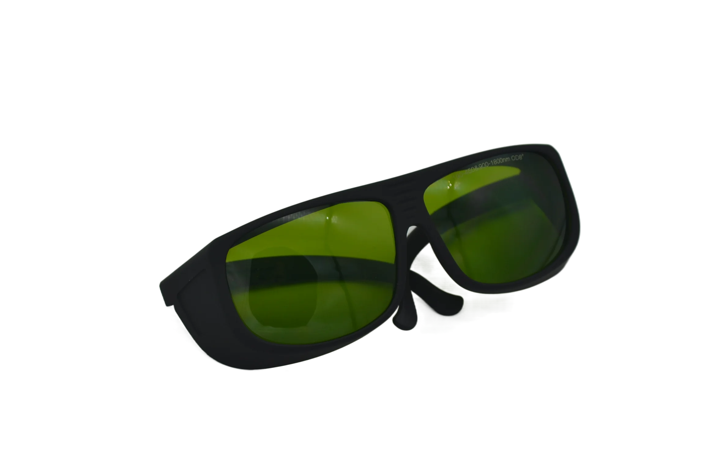 OD 8 Laser Protection Glasses For 190-450nm & 900-1800nm OD6+ 1064-1095nm OD 8+ Adjustable Temple