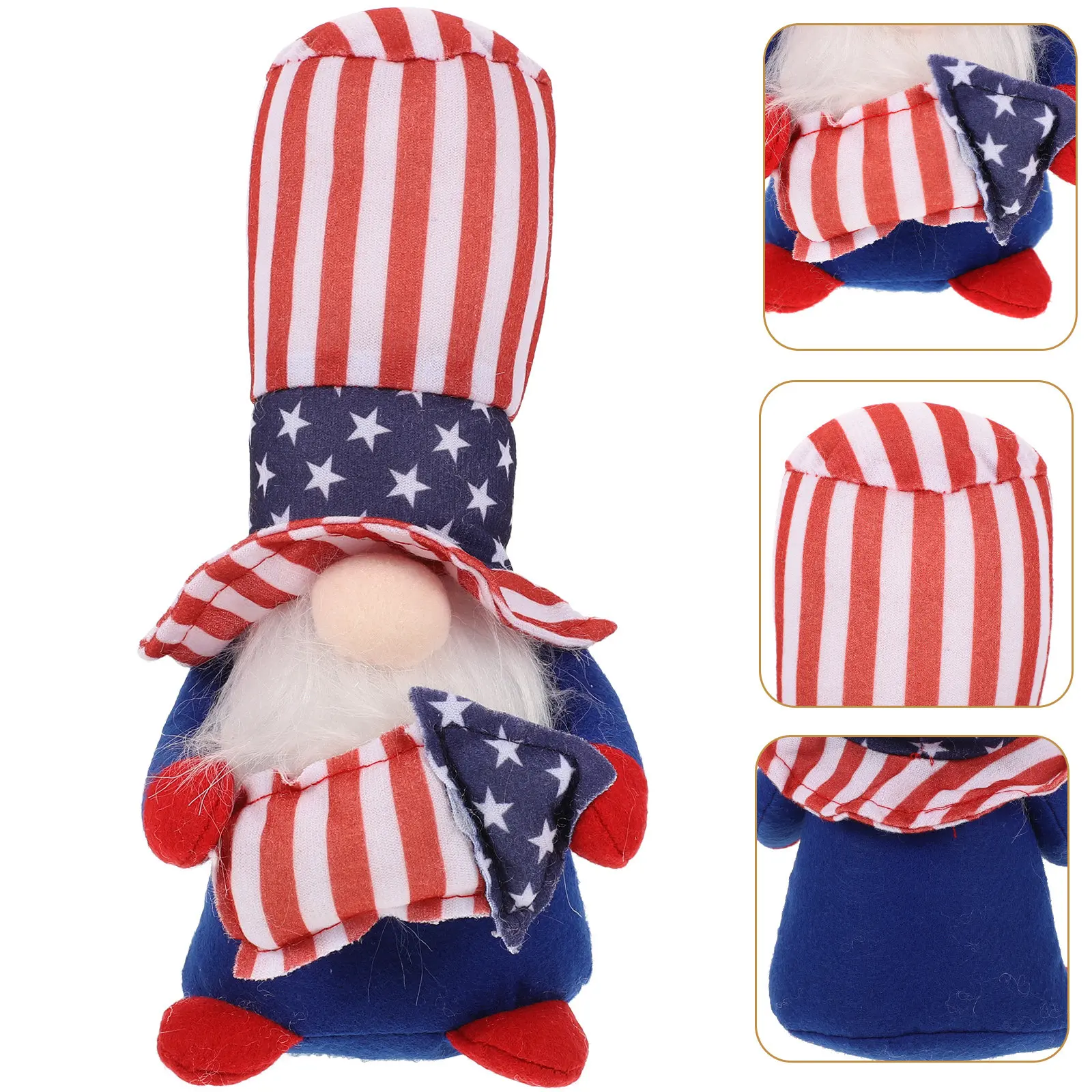 

Independence Day Gnome Adornment Patriotic Decoration Unique Creative Design 4Th of July Party Favor Desktop Ornament Gift