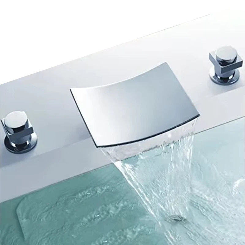 

Fashion Style Wall Mount Waterfall Brass Bathtub Faucets Taps