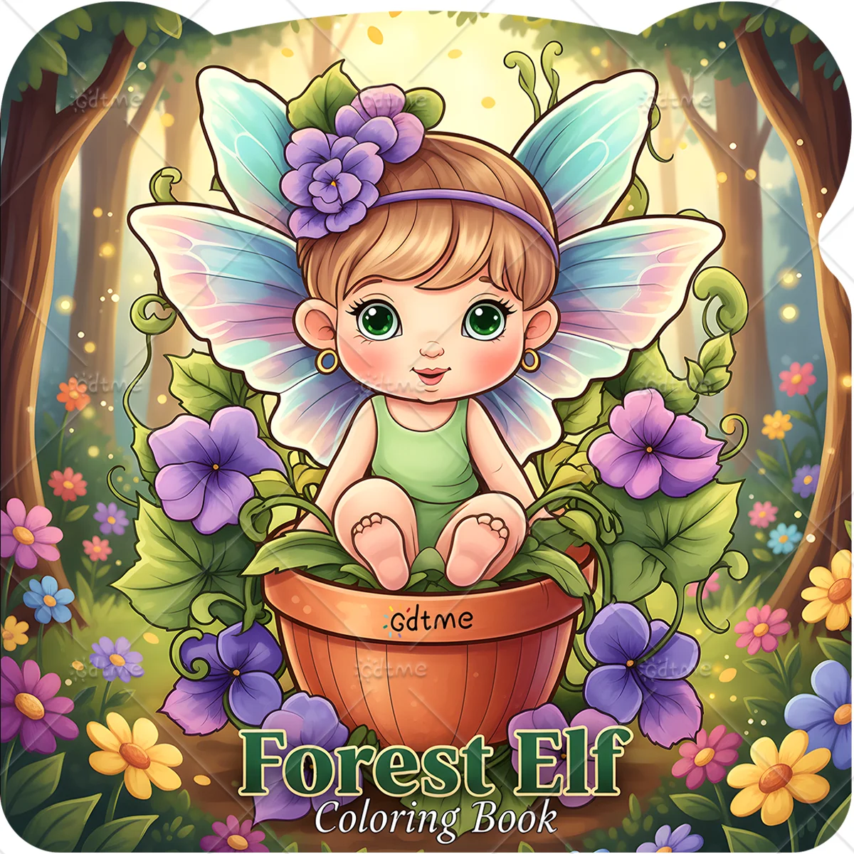 Forest Elf Coloring Book for Adults Cute Cozy Daily Activities Irregular Patterns for Relaxation (Cozy Spaces Coloring)
