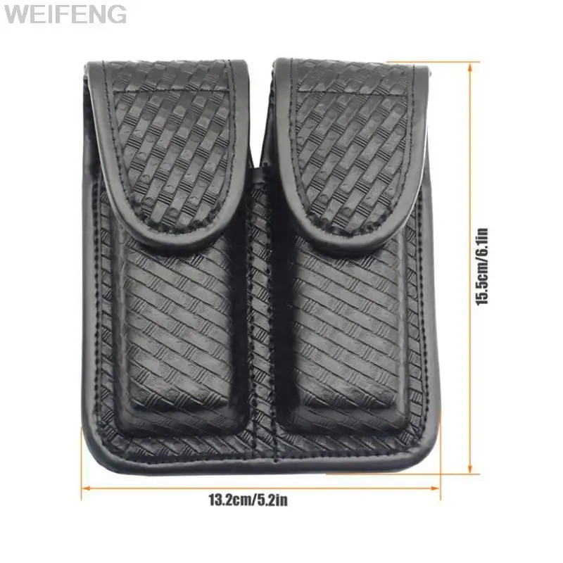 9mm Double Magazine Pouch for Glock 17/19/23/23/Beretta 92 USP Waist Belt Pistol Mag Bag Universal Hunting Accessories