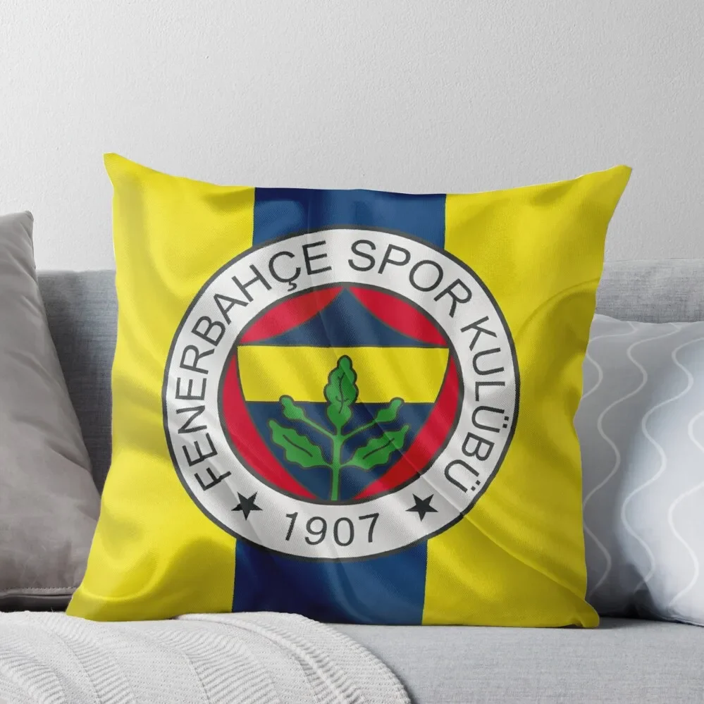 Fenerbahce Flag Throw Pillow christmas cushions covers Bed pillowcases