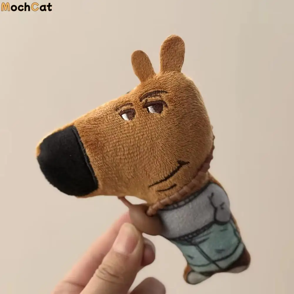 

Fashion Relaxed Memes Plush Keychain Soft Hands in Pockets Meme Plush Keyring Cute Fluffy Cartoon Plush Pendant Room Decoration