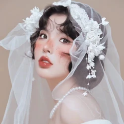 New Lace Lace Floral Bud Vintage Bridal Veil Headpiece