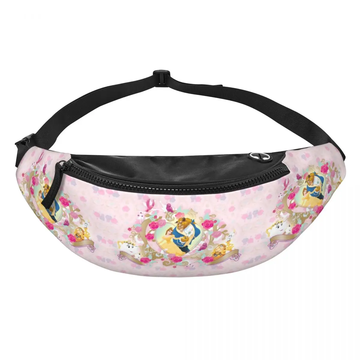 

Стильная поясная сумка-бананка «Красавица и Чудовище» для мужчин и женщин, модная сумка через плечо для путешествий, велоспорта, телефона и денег