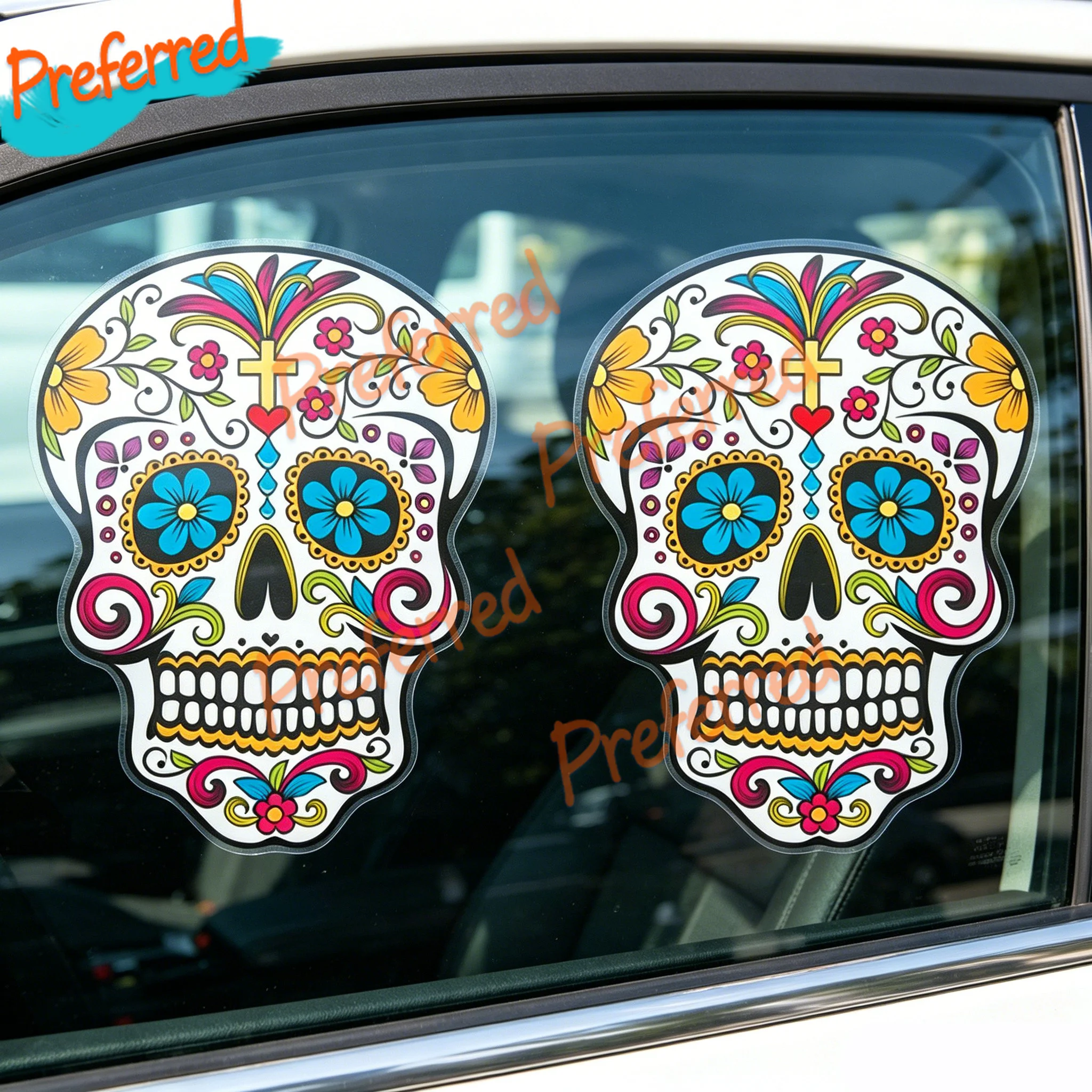 2x Sticker Vinilo Decal Vinyl Aufkleber Azucar Mexicana Calavera Skull Mexican PACK - Customizable in Any Sticker Size