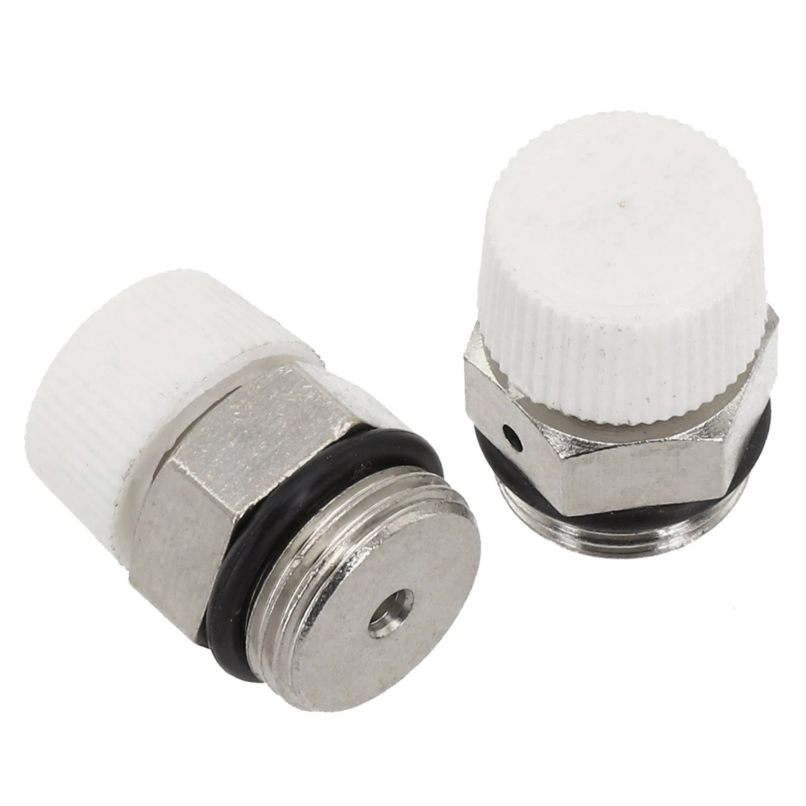 2Pcs Male Thread Radiator Air Venting Valve Nickel Plated Brass Manual Radiator Air Vent Plug Valve 1/8 1/4 3/8 1/2 3/4 Home