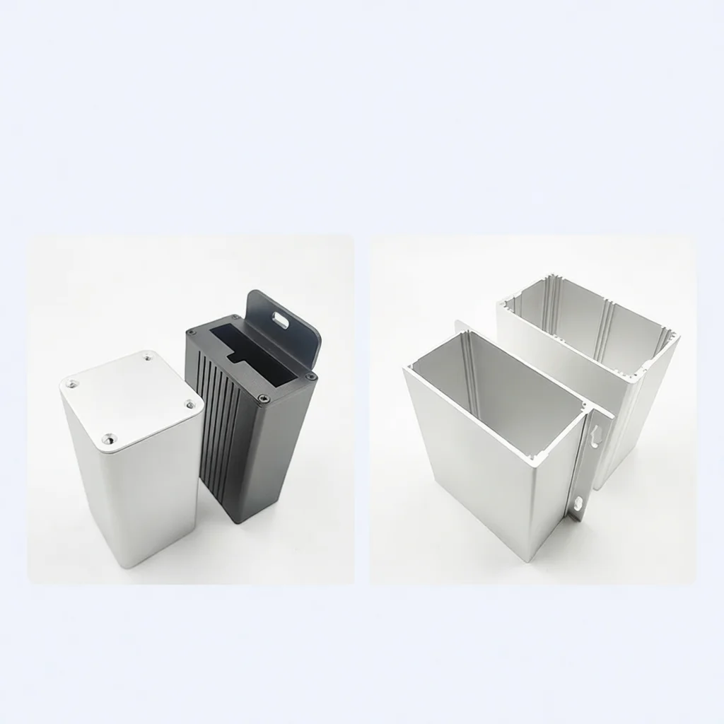 71x25mm Aluminum Alloy Enclosure Electronic Project Box Industrial Cooling Case For Instrument Gateway Power Supply