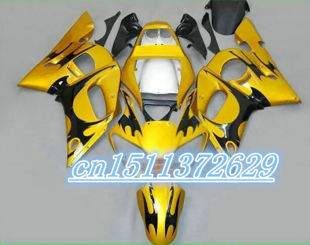 Dor-yellow black   Fairing Bodywork  Kits For YZF R6 1998-2002  YZF R6 D