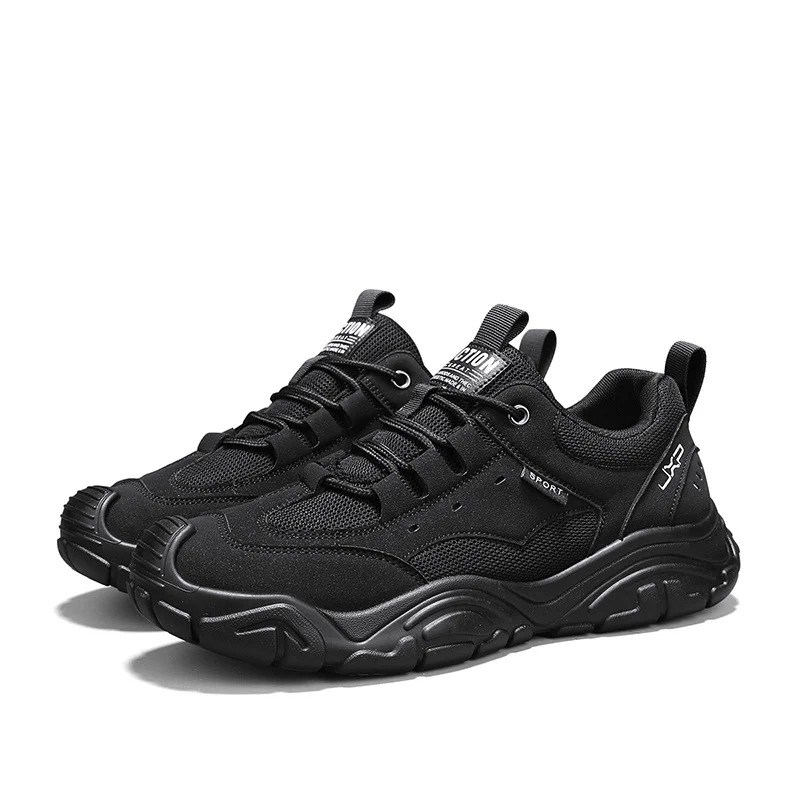 

VIPOL Trendy breathable mesh casual shoes Sports men's shoes Black casual sneakers Comfortable stylish men's sneakers
