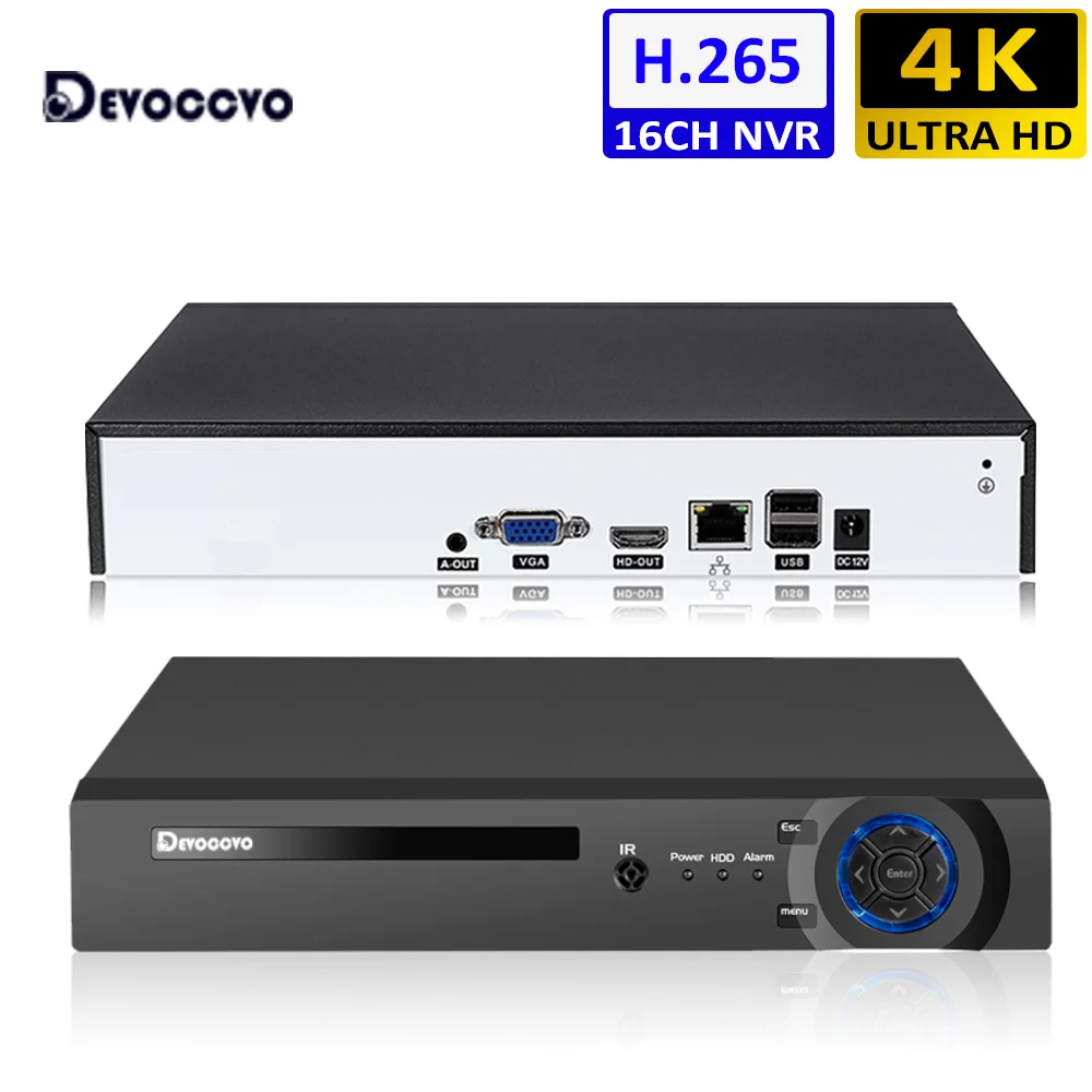 

H.265 16CH CCTV Network Surveillance Video Recorder 4K 16 Channel NVR Security Camera System XMEYE NVR Recorder Face Detection