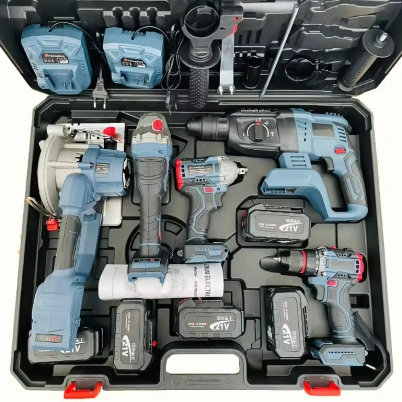 

5-in-1 Brushless Multifunctional Combination Power Tool Lithium Battery Cordless Power Tool Set