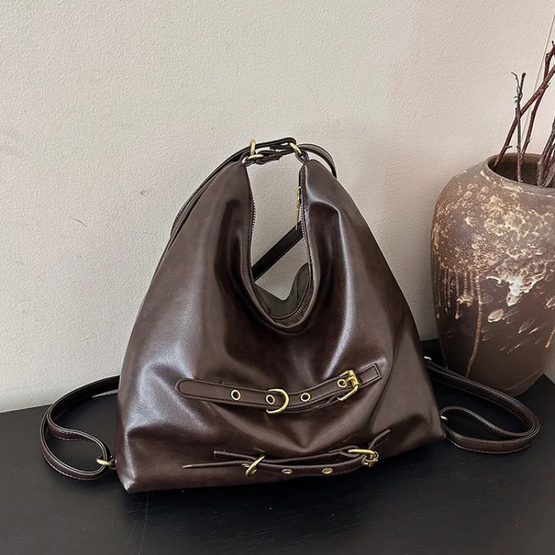 

Элегантная сумка через плечо, кожаная женская сумка, элитная роскошная брендовая известная дизайнерская повседневная винтажная сумка ​