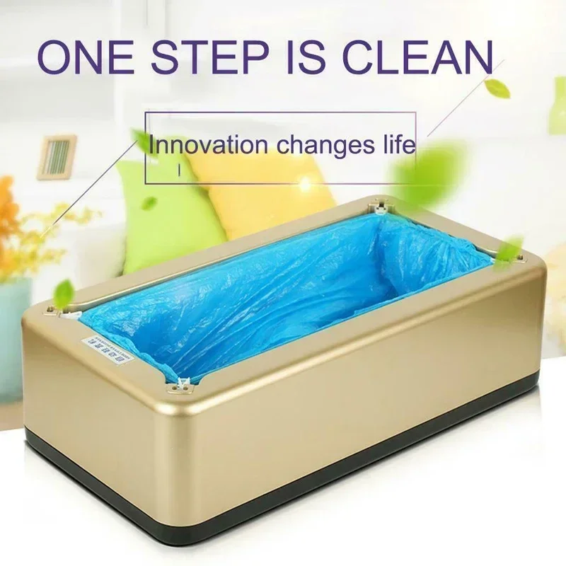 Automatic Disposable Shoe Cover Waterproof Overshoes Dispenser Portable Machine for Home Office Supermarket Factory Floor Clean