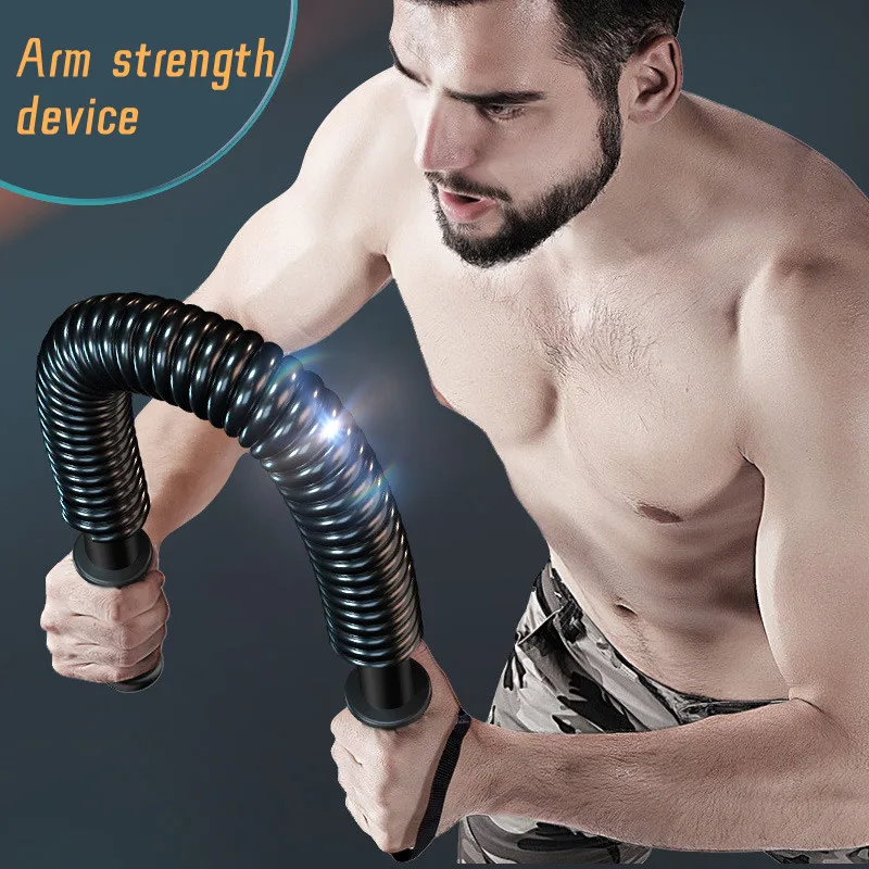 Arm strength device, chest muscle exercise stick, workout, wrestling, bodybuilding training home gym, sports fitness equipment