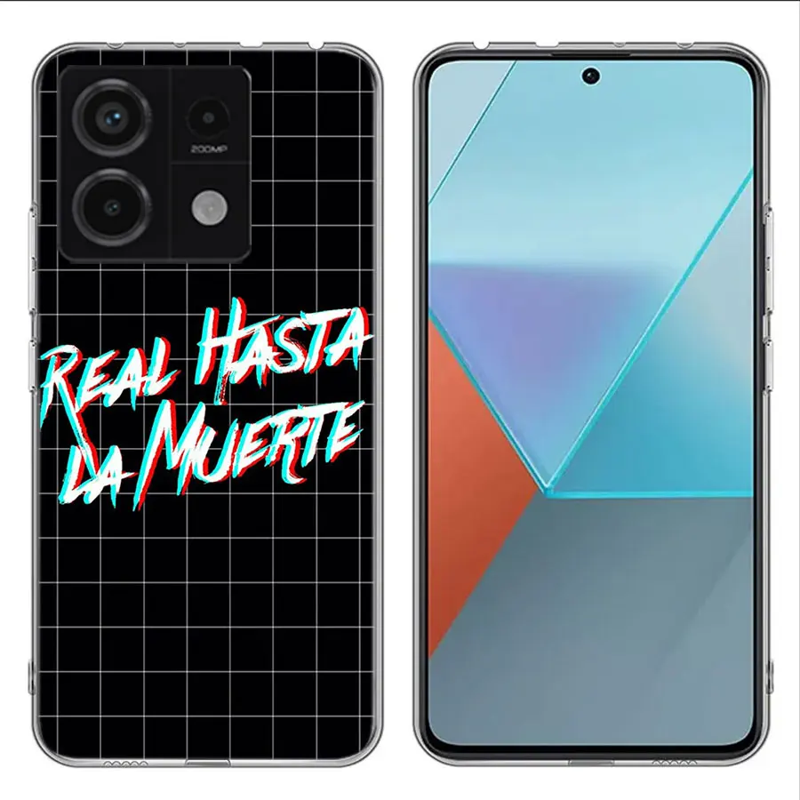 Anuel AA Real H-Hasta La M-Muerte Clear Phone Case For Xiaomi Redmi Note 11 11S 11T 11E 10 10S 9 9S 9T 8 8T Pro 7 K70 K60 K20 TP