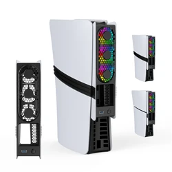 For PS5 Pro/PS5 Slim Cooling Fan External Fan Cooler Quiet Cooler Fans for 5 Pro/Slim Disc & Digital Edition