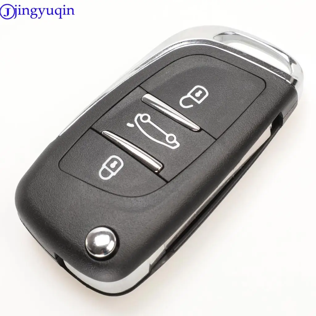 jingyuqin CE0536 Modified Flip Remote Key Shell For Peugeot 307 408 308 for Citroen C-Triomphe C-Quatre C3 C4L C5