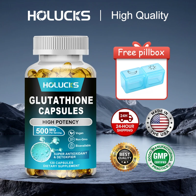 

Капсулы премиум-класса глутатиона, поддерживают сияющую кожу, осветление и общие здоровье, способствует здоровью печени, жизненную силу, для мужчин и женщин.